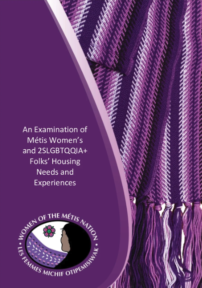 Report cover featuring purple Metis sash